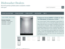 Tablet Screenshot of dishwasherdealers.com